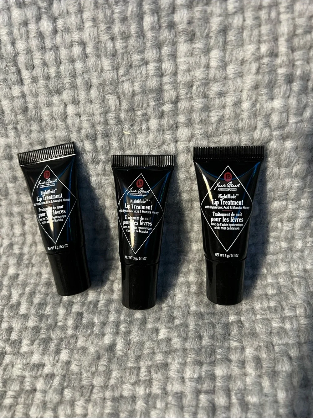 Set of 3: Jack Black NightMode Lip Treatment (0.1oz each)